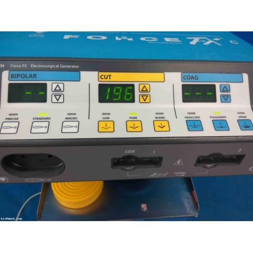 VALLEYLAB Force FX-C electrosurgical unit with footswitch and medical suction pump