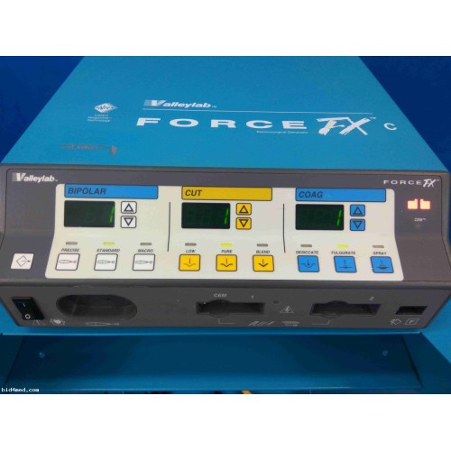 VALLEYLAB Force FX-C electrosurgical unit with footswitch and trolley