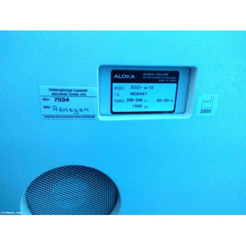 ALOKA ProSound Alpha 10 ultrasound machine