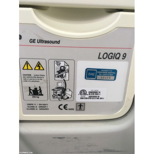 GE Logiq 9​ ultrasound machine