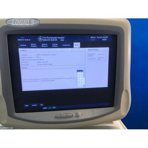 GE Logiq 9​ ultrasound machine