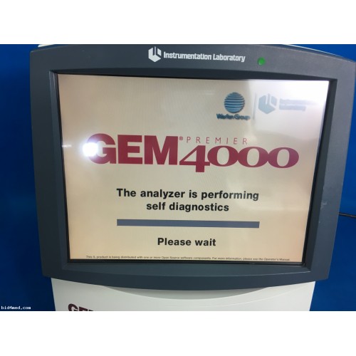 INSTRUMENTATION LABORATORY GEM Premier 4000 Blood Gas Analyzer