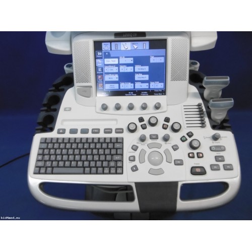 GE Logiq E9​ ultrasound machine with 2 transducers