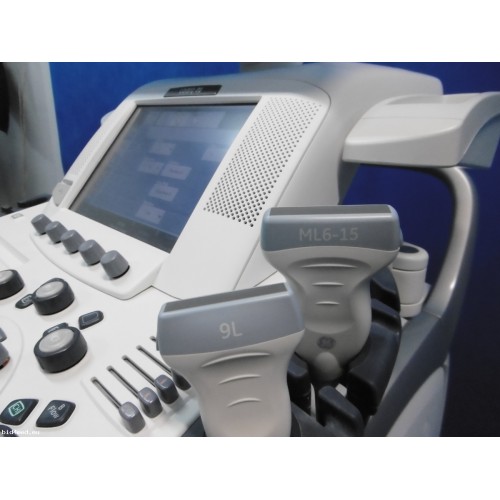 GE Logiq E9​ ultrasound machine with 2 transducers