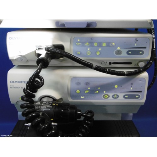 Olympus Evis Exera II CV180 & CLV 180 set with Olympus endoscope PCF-140L