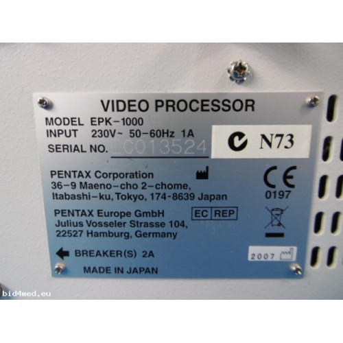 Pentax EPK-1000 video procesor