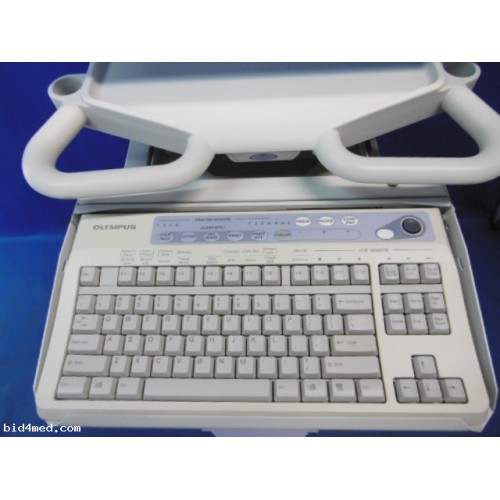 Olympus Endoscope Video System CV-260SL & CLV-260SL monitor, trolley, keyboard