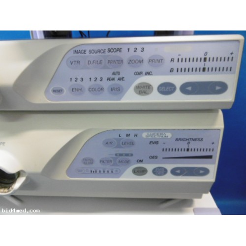 Olympus Endoscope Video System CV-260SL & CLV-260SL monitor, trolley, keyboard