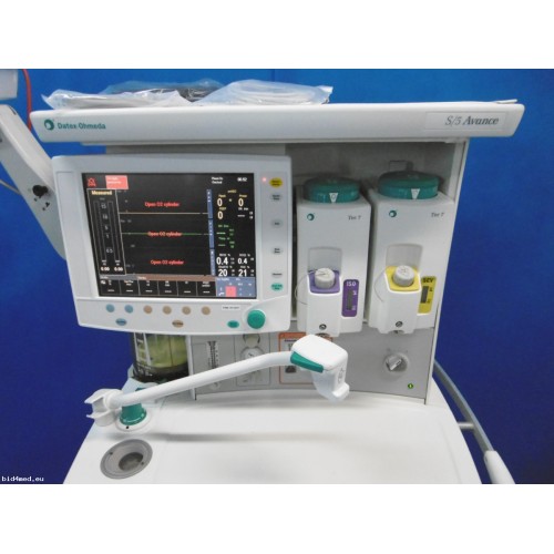 GE Datex Ohmeda S/5 Avance Anesthesia Machine set