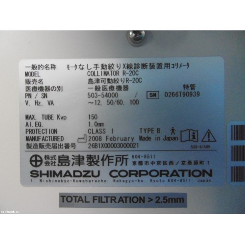 SHIMADZU Formula Mobile Art Portable X-Ray