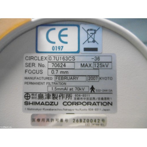 SHIMADZU Formula Mobile Art Portable X-Ray