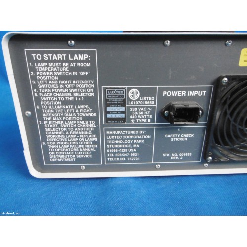 Luxtec Quartz Halogen Fiber Optic Light Source 1600